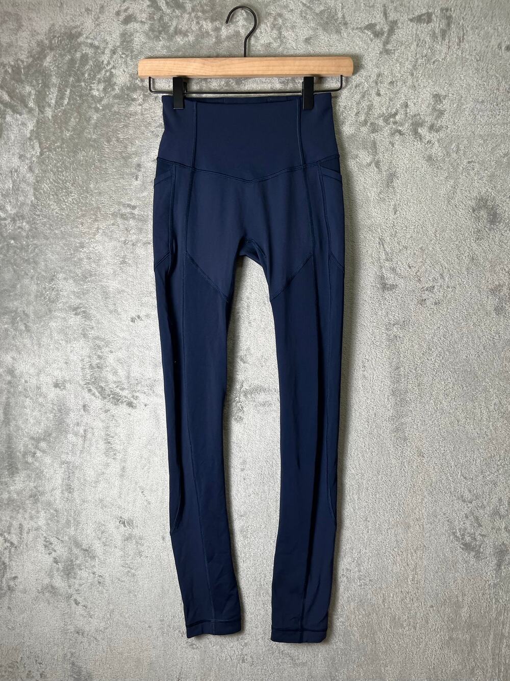 Lululemon All The Right Places Leggings *28" True Navy Size 2 High Rise Pockets